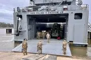 کشتی آمریکایی برای ساخت اسکله موقت در ساحل غزه راهی دریای مدیترانه شد