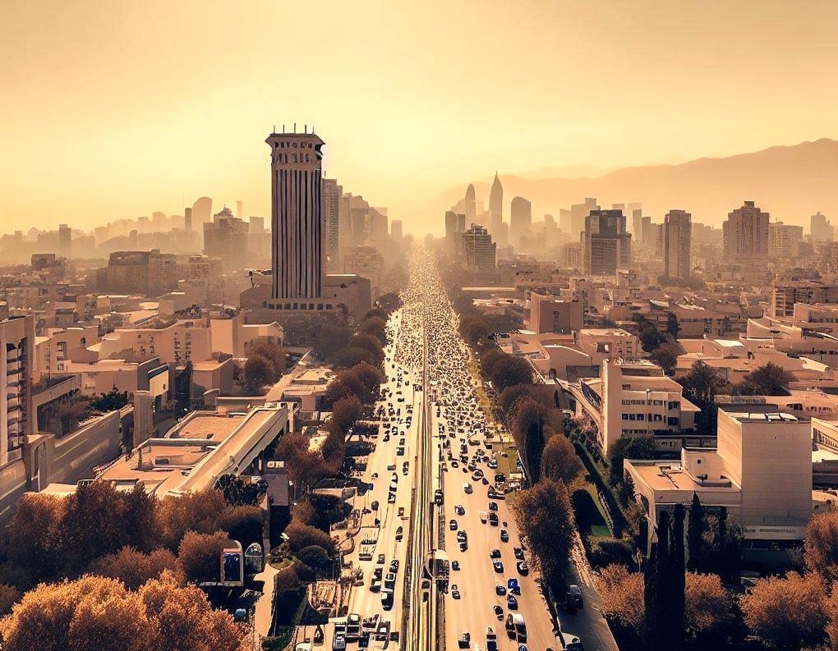 ماشینی با 50 کیلو روکش طلا در خیابانهای تهران/ عکس