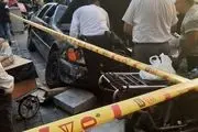 فوری؛ ماشین تشریفات در میدان ولیعصر تهران جان دو نفر را گرفت!+عکس