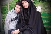 عکس عاشقانه الهام چرخنده با شوهر روحانی‌اش