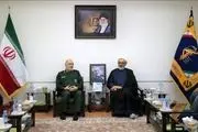 رئیس سازمان قضایی نیروهای مسلح به دیدار سردار سلامی رفت