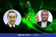 جزیبات تماس تلفنی امیرعبداللهیان و همتای چینی