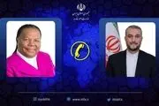 گفتگوی تلفنی امیرعبداللهیان با وزیر امور خارجه آفریقای جنوبی 