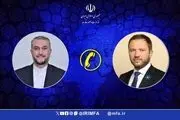 گفتگوی تلفنی امیرعبداللهیان با وزیر امور خارجه استونی 