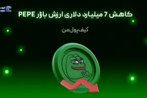 کاهش 7 میلیارد دلاری ارزش بازار PEPE