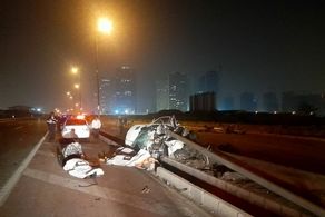 مرگ فجیع 3 نفر در بزرگراه خرازی تهران