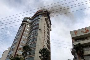 آتش سوزی مهیب در هتل صدف محمودآباد!+ فیلم