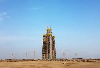 ساخت و ساز آسمان‌ خراش جده که روی دست برج خلیفه می‌زند! + ببینید 