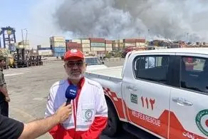 آخرین جزئیات از عملیات اطفای حریق در بندرعباس/ وزش باد کار اطفای حریق را سخت کرد