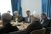 گزارش تصویری| دیدار جمعی از روزنامه نگاران با حسن روحانی