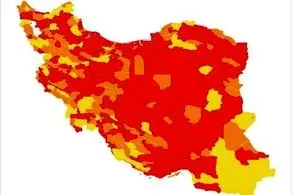 تعداد شهرهای آبی در نقشه کرونایی کشور به صفر رسید