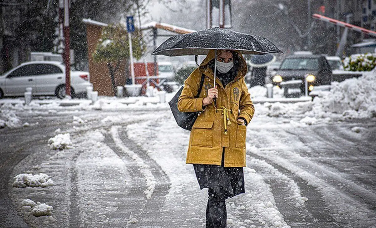 بارش شدید باران و برف تا دوشنبه در تهران