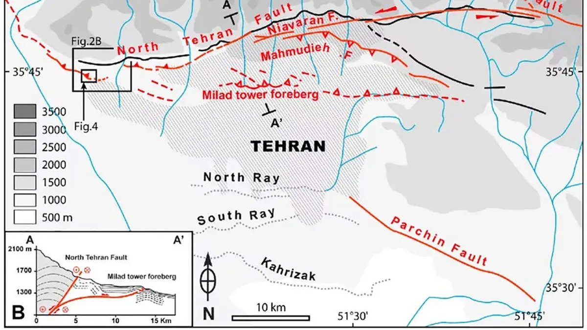 این مناطق تهران روی گسل ایوانکی هستند!/ خطر زلزله ۷/۵ ریشتری