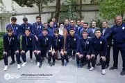 دیدار تیم ملی والیبال دانش‌ آموزی ایران با رهبر انقلاب + عکس
