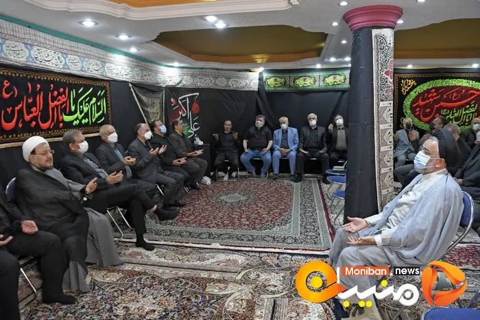 مراسم عزاداری سیدالشهدا به میزبانی حسن روحانی با حضور لاریجانی و جهانگیری