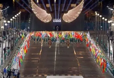 تصویر شاه ایرانی در افتتاحیه المپیک پاریس + ببینید