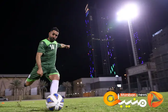تمرین تیم ملی فوتبال ایران در ورزشگاه النجمه بحرین