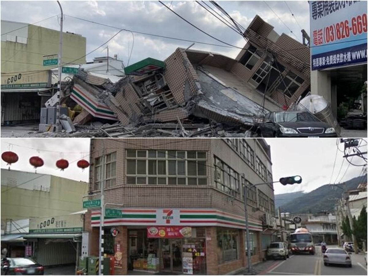  کشته و بیش از ۱۰۰ زخمی در پی زلزله ۶.۸ ریشتری روز گذشته تایوان