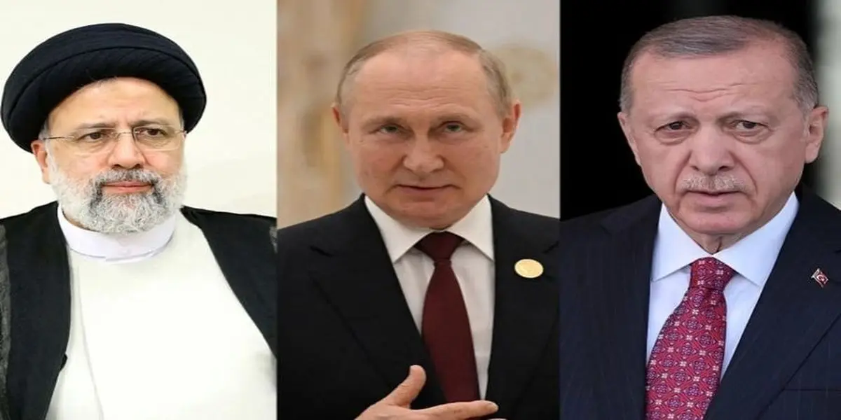 آغاز نشست سه جانبه رئیسی، پوتین و اردوغان