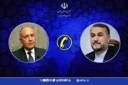 گفت‌و‌گوی تلفنی وزرای امور خارجه جمهوری اسلامی ایران و مصر 