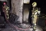 آتش‌سوزی مهیب خیابان در بهارستان تهران/ مرگ یک نفر