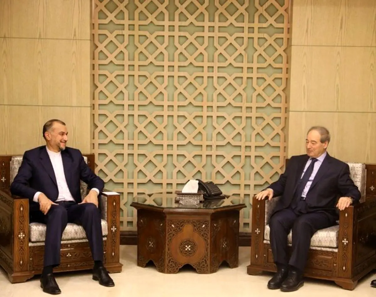 گفتگوی وزیران امور خارجه ایران و سوریه در دمشق