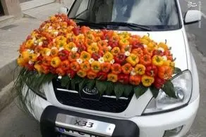 ماشین عروس خنده‌دار فلفلی در ایران! + عکس