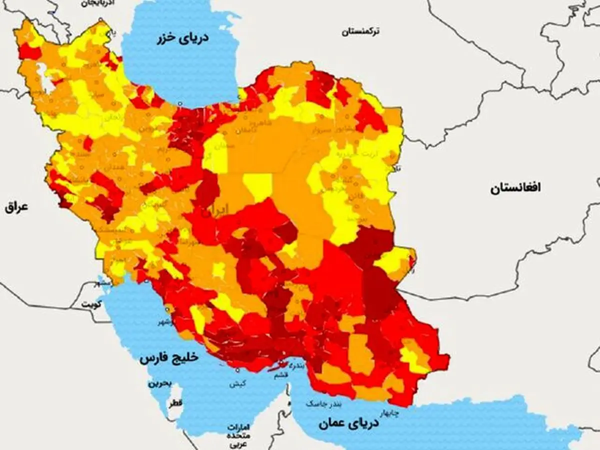 بررسی دقیق استانهای کشور در پیک پنجم کرونا تا تیرماه 1400