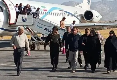 فاطمه مهاجرانی برای بررسی تردد زائرین به ایلام رفت 