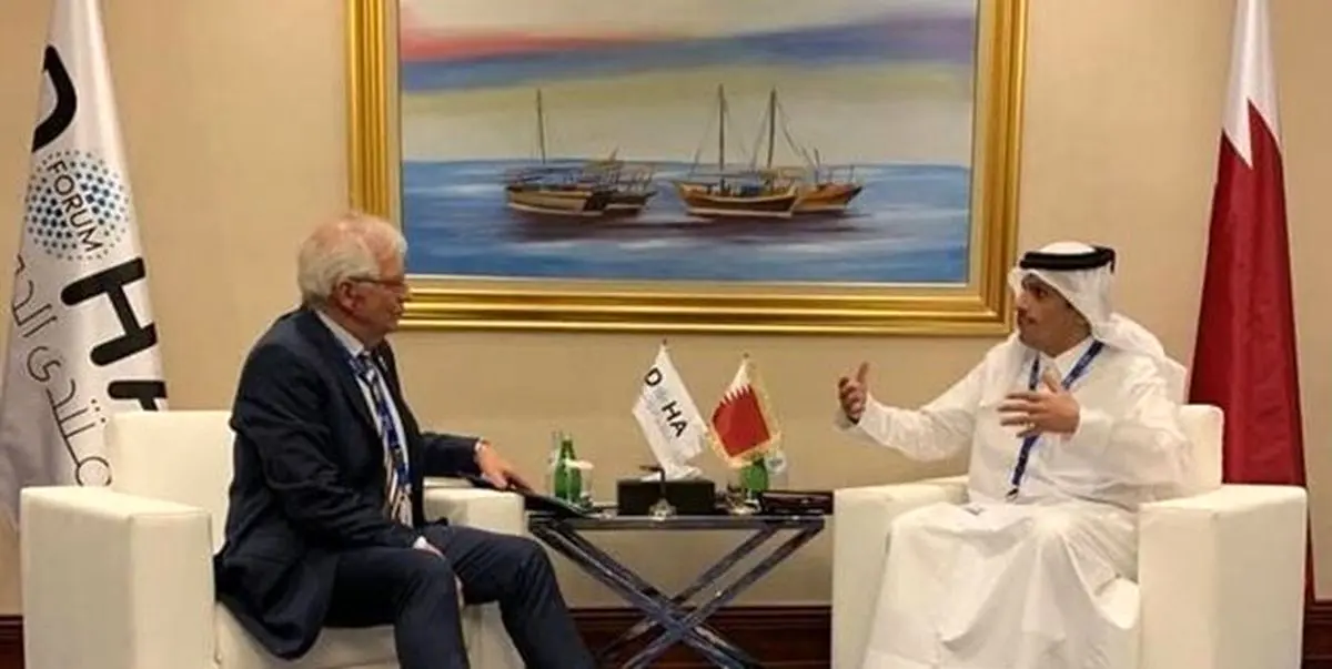 رایزنی وزیر خارجه قطر با بورل درباره برجام