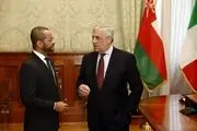 دیدار وزیر خارجه عمان با همتای ایتالیایی در آستانه مذاکره رم