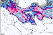 تصویر وحشتناک از نقشه هواشناسی که مردم را ترساند