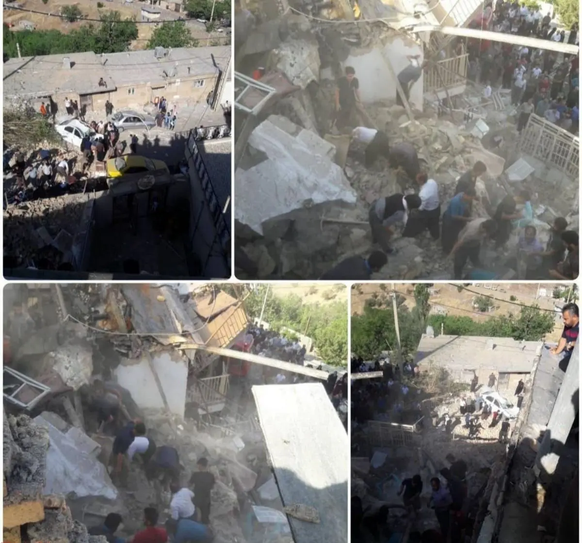 علت ریزش ساختمان در کرمانشاه مشخص شد!+فیلم