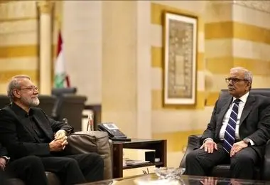 لاریجانی با نواف سلام دیدار کرد 