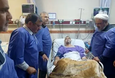 عیادت اعضای مجمع نمایندگان تهران از مجروحان حمله رژیم صهیونیستی
