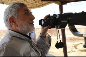 سردار قاآنی با تیپ خاص در در مرز سوریه + ببینید