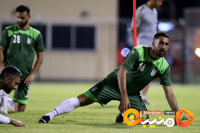 تمرین تیم ملی فوتبال ایران در ورزشگاه النجمه بحرین