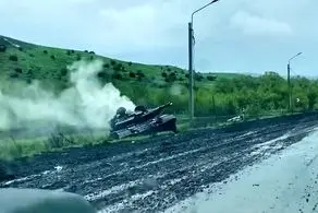 تصاویر وحشتناک از جاده مرگ در باخموت+ببینید 