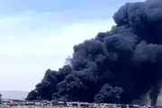 فوری، بندر شهید رجایی دوباره آتش گرفت!/ فیلم