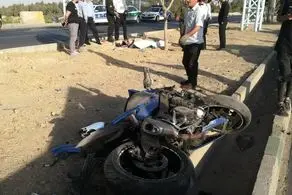 مرگ راننده موتورسیکلت در شمال تهران+عکس