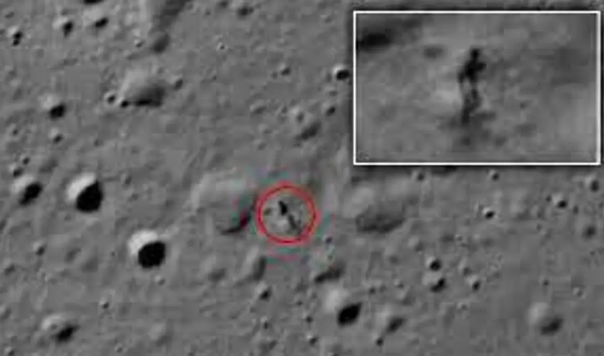 سایه موجودی سرگردان در کره ماه دیده شد/ عکس