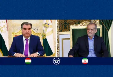 روسای جمهور ایران و تاجیکستان تلفنی گفتگو کردند 