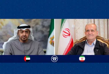 پزشکیان: با حمایت کشورهای غربی، منطقه هیچگاه روی صلح و آرامش نخواهد دید/ محمد بن زاید: رایزنی‌های گسترده برای کاهش تنش و بازگشت امنیت به منطقه را آغاز کرده‌ایم