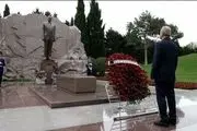 ادای احترام پزشکیان به آرامگاه حیدر علی‌اف و یادبود شهدای ۲۰ ژانویه باکو