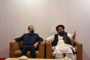وزیر خارجه طالبان با امیرعبداللهیان دیدار کرد