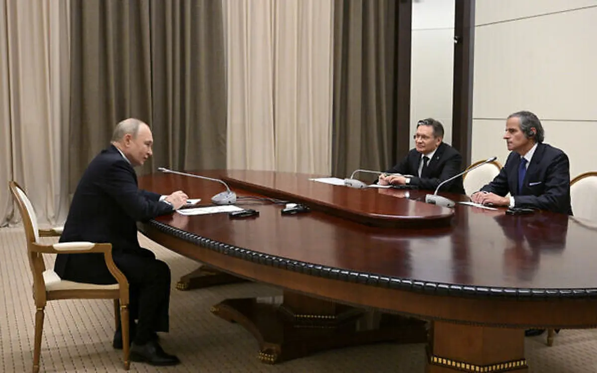 گروسی با پوتین درباره برنامه هسته‌ای ایران گفتگو کردند