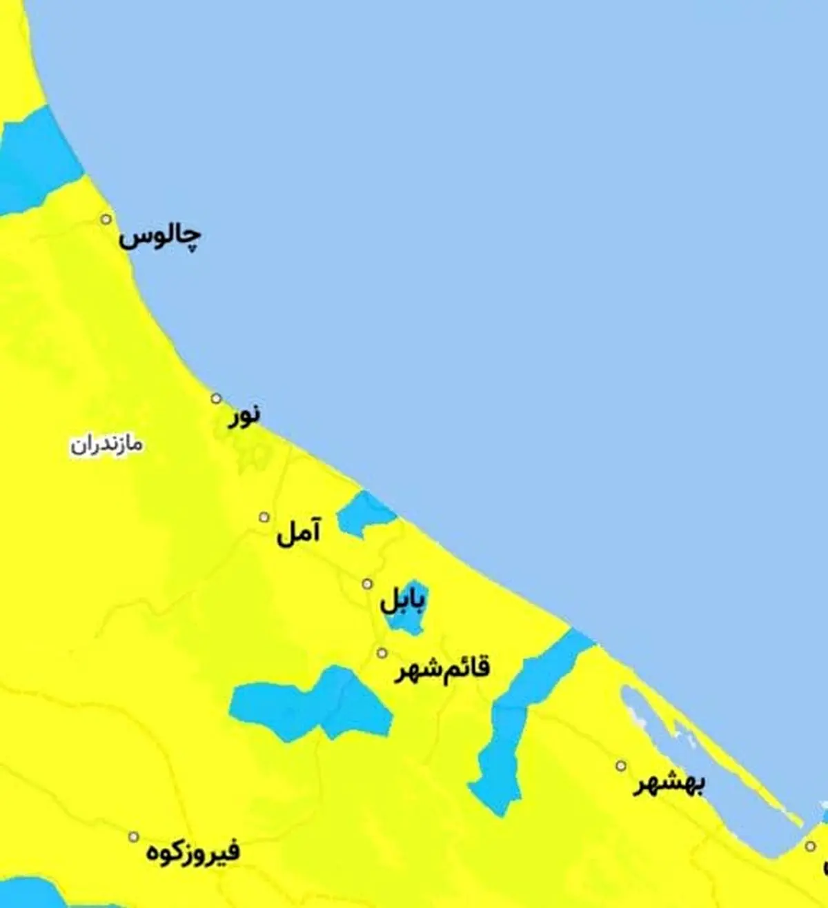 پاک ترین شهرهای استان مازندران از لحاظ کرونا در نوروز 1400