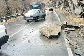 هشدار؛ احتمال بالای ریزش کوه در جاده چالوس