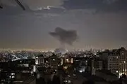 لحظهٔ انهدام پهپاد اسرائیل در آسمان تهران