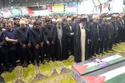 رهبر انقلاب اسلامی بر پیکر شهید اسماعیل هنیه نماز خوانند